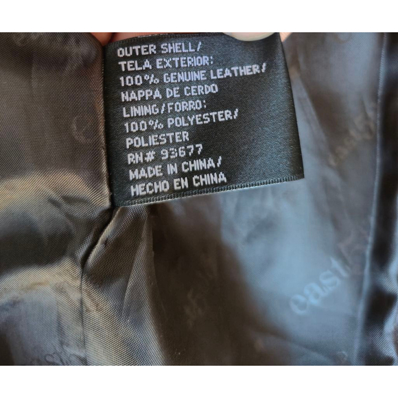 East 5th Genuine Leather Jacket Sophisticated Modern Minimalist XL NWOT - Picture 9 of 12